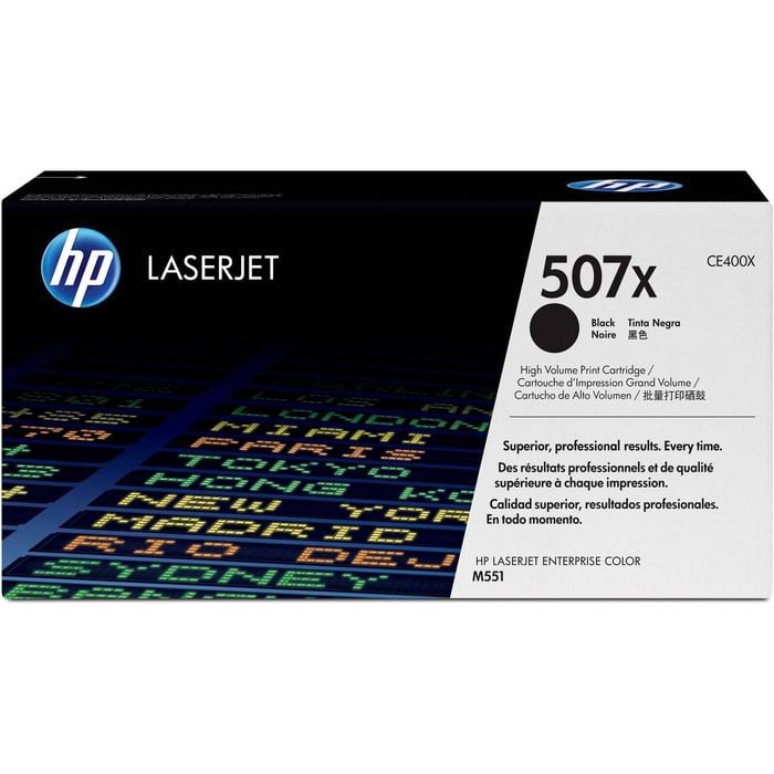 HP 507X Original High Yield Laser Toner Cartridge - Black - 1 Each - 11000 Pages