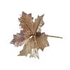 Catzon 6 Pcs Glitter Christmas Flowers with Stem Artificial Poinsettia-RosyGold