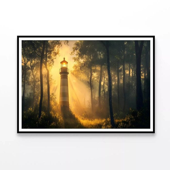 Lighthouse in the Woods  Print 100% Australian Made 120x90cm  (Poster)