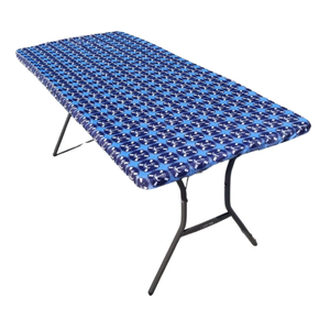 Fitted Waterproof Tablecloth - Coastal Anchor