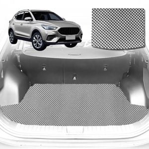 6D Diamond Car Boot Mat for MG ZS ZST 2017-Current-Cargo Mat-Grey-Outback GT
