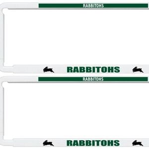 Nrl Car Number Plate Frame - Set Of Two - South Sydney Rabbitohs - Front/back