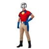Peacemaker Muscle Chest Halloween Costume with Gloves and Mask for Teens and Adults, Small