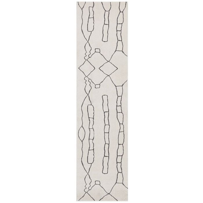 The Rug Connection Harley Amy Off White 300x80cm - Medium Runner Pet Friendly Indoor Rug
