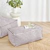 Cadence & Co. Oscar Faux Linen Ottoman Bean Bag Cover Cacao