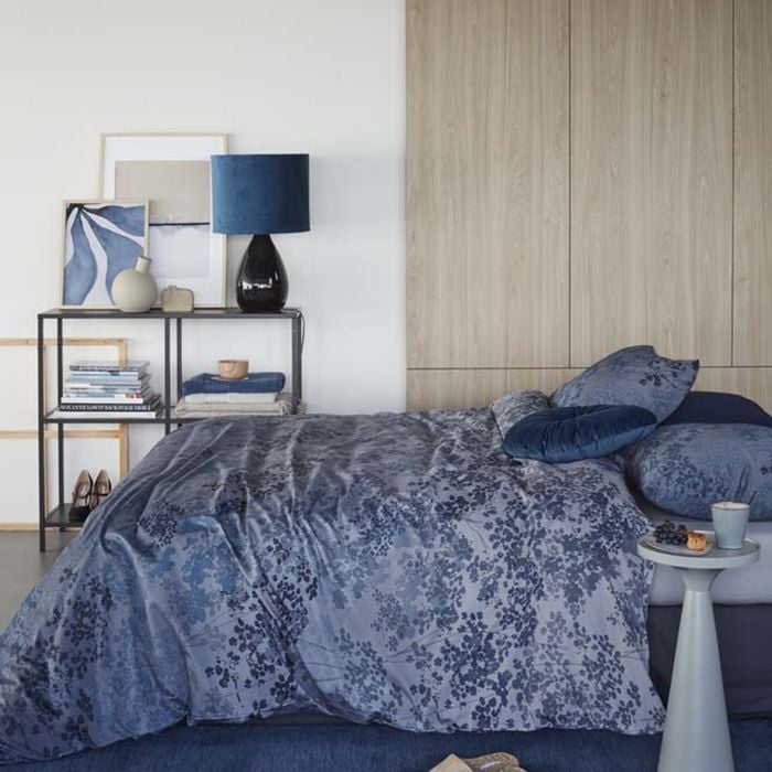 Bedding House Pantalla Blue Cotton Quilt Cover Set