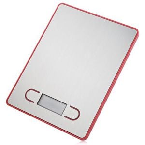 5Kg Electronic Kitchen Scale 1g Graduation Stainless Steel - Red