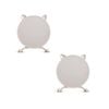SOGA 2X 30cm White Cat Ear Makeup Mirror No LED