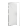 Lathams 2040 x 820 x 45 mm Surfmist White Steel Shed Door and Frame - LHI