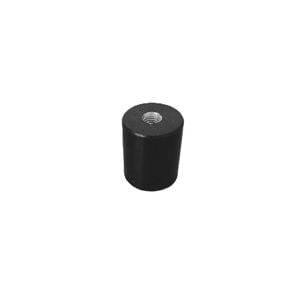 Isoflex M10 30x40mm Black Cylindrical Polymer Equipment Mount
