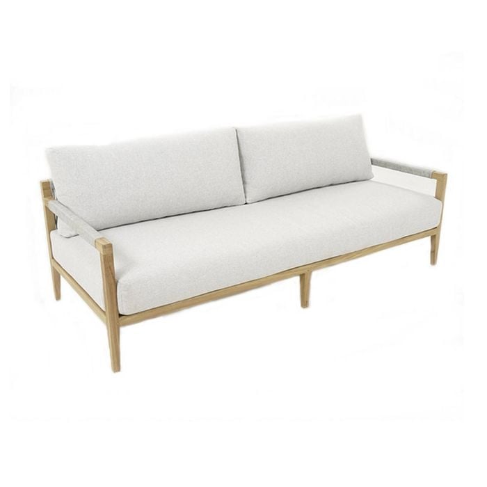 Allora 2.5 Seater Timber And Rope Lounge