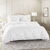 Luxor Single White Color 1000TC 100% Cotton Quilt Doona Duvet Cover Pillowcase Set