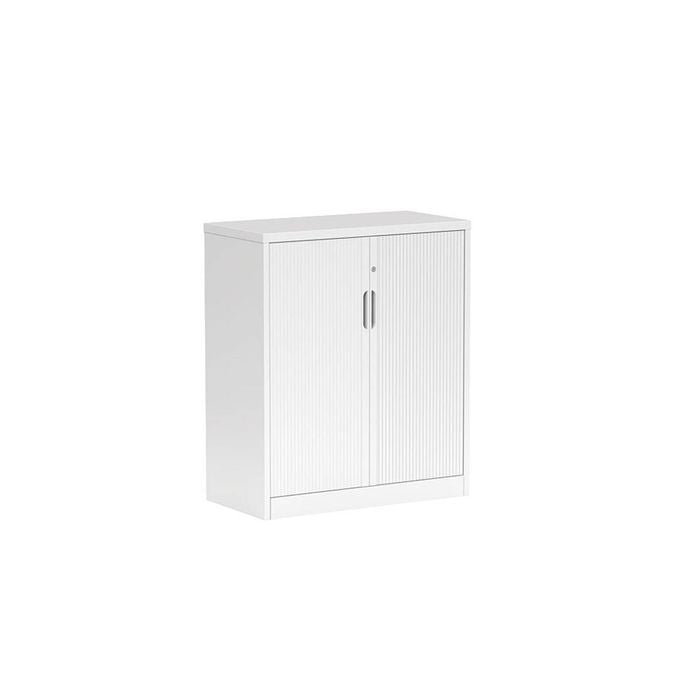 Olg Tempo Tambour Cabinet Narrow Standard White W900mm X D450mm X H1020mm