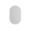 Attica 900 x 600 White Matte Metal Framed  Nobu Oval LED Mirror