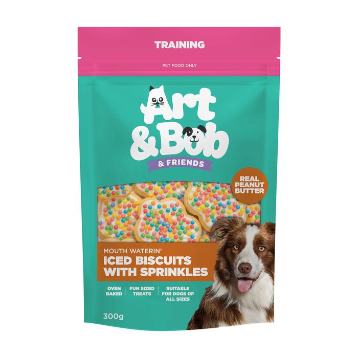 Art & Bob 300g Iced Sprinkle Dog Biscuits