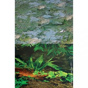 Aqua One Background Rock Face Plants & Rock Wall Double Sided 48cm (Per Metre) (10509)