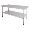 Vogue Stainless Steel Centre Table 1800mm - Commercial Kitchen Benches (gl279)