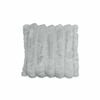 Diana faux fur soft filled cushion square - 45cm x 45cm silver