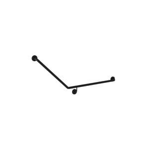 Bradley 32mm Matte Black Grab Rail