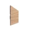 DECO 50 x 80mm Smoked Ash DecoBatten Angle Right End Cap