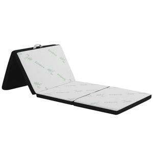 Giselle 4-fold Folding Mattress 5cm Bamboo Foam Foldable Camping Guest Portable Bed Mat