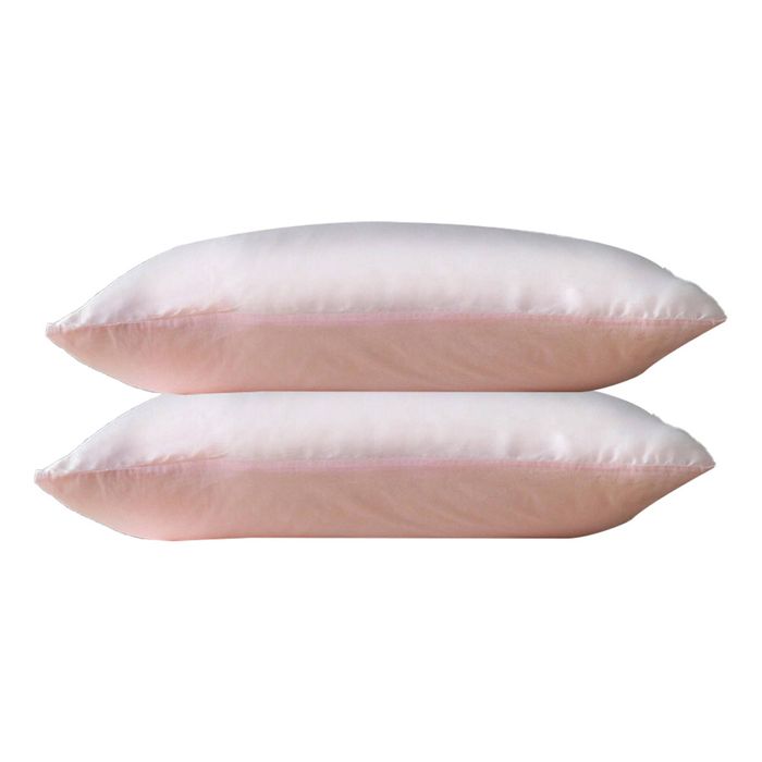 2pc Canningvale Beautysilks Pillowcase Home Bedding Blush Pink