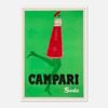 Galrie Vintage Campari Poster - Iconic Red Bottle with Green Legs for Retro Home Decor, Poster Only, 50 x 70cm (20 x 28inch)