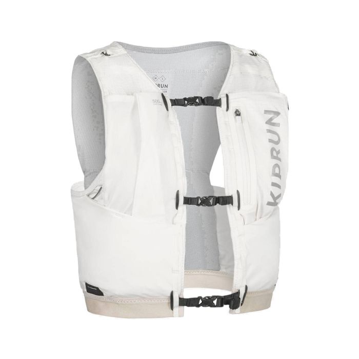 Decathlon - Unisex Trail Running Competition Water Bottle Holder Vest - Kiprun Vest 5L White - Eu Xl - 2Xl