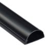 D-Line 50 x 25mm 1m TV Wall Drop Adhesive Cable Management Cover - Black