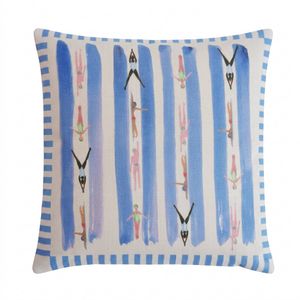 KAS AUSTRALIA 50x50cm Multi Swimmers Laps Outdoor Cushion