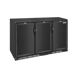 Polar G-series 850mm Triple Door Back Bar Cooler Solid Door 320 Ltr - Commercial Bar Fridges (ge999-a)