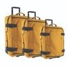 3pc GAP Soft-Shell Suitcase Lockable Travel Trolley Luggage Set 73cm Yellow