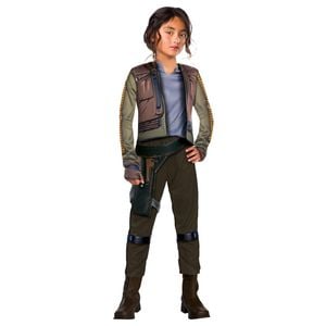 Star Wars Jyn Erso Rogue One Deluxe Kids/Girls Halloween Party Costume Size 6-8