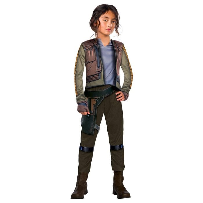 Star Wars Jyn Erso Rogue One Deluxe Kids/Girls Halloween Party Costume Size 6-8