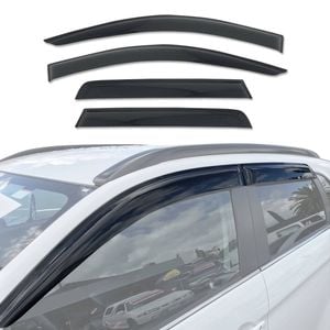 AUSGO Weather Shields for Peugeot 4008 2012-2016 Weathershields Window Visors Wind Deflectors