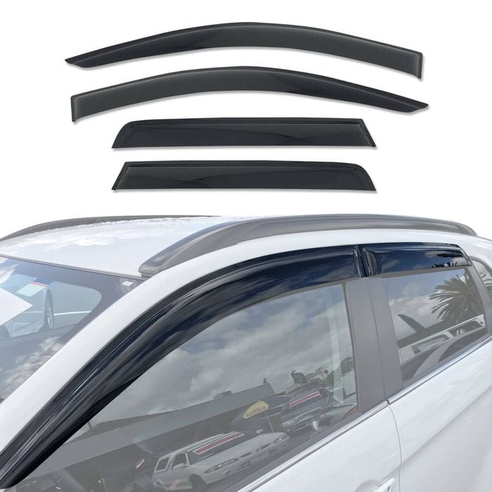 AUSGO Weather Shields for Peugeot 4008 2012-2016 Weathershields Window Visors Wind Deflectors