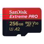 SanDisk Extreme Pro SQXCD 256GB V30 U3 MicroSDXC Memory Card [SDSQXCD-256G-GN6MA]