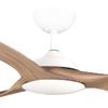 Fanforce Capri II Smart DC Ceiling Fan With Remote 64" ABS Blades White/Teak