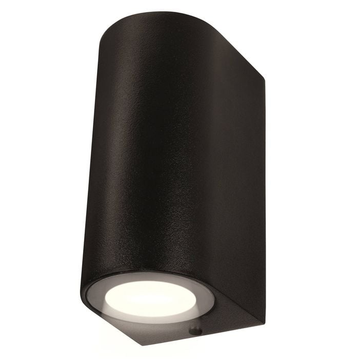 Brilliant 240V Black Corbett Up / Down Wall Light