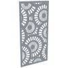 ProtectorAl 300-1200w x 1201-2400h Silver Brushed/Gloss White Sunburst Unframed Composite Deco Panel