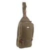 Pierre Cardin Canvas Cross Body Bag Travel Shoulder Sling  Brown