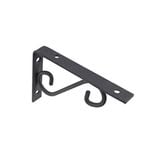 Carinya 150 x 100mm Black Scroll Stayed Bracket