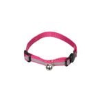 Happy Tails Pink Reflective Cat Collar
