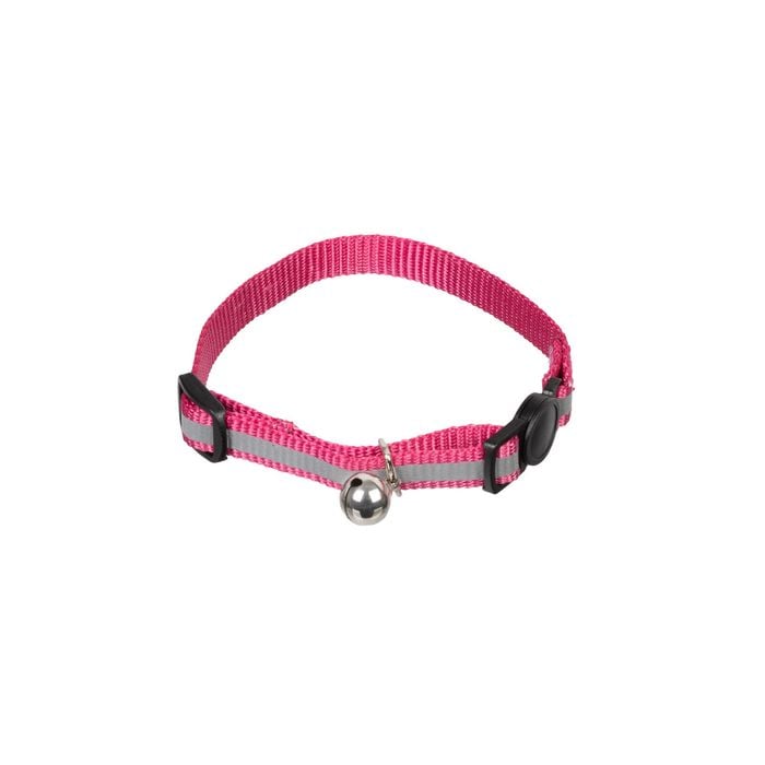 Happy Tails Pink Reflective Cat Collar