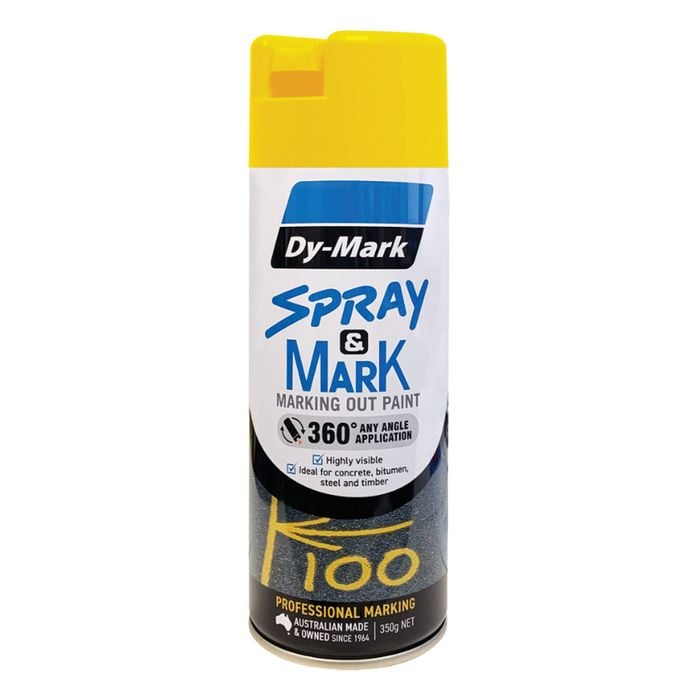 Dy-Mark 350g Yellow Spray & Mark Paint