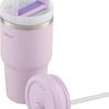 Avanti Hydroquench Insulated Smoothie Tumbler With 2 Lids 550ml - Lilac