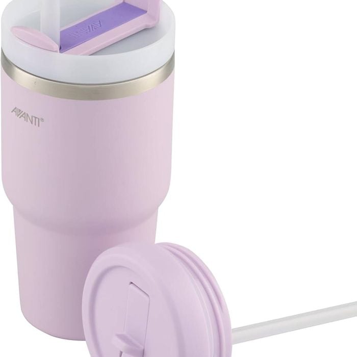 Avanti Hydroquench Insulated Smoothie Tumbler With 2 Lids 550ml - Lilac