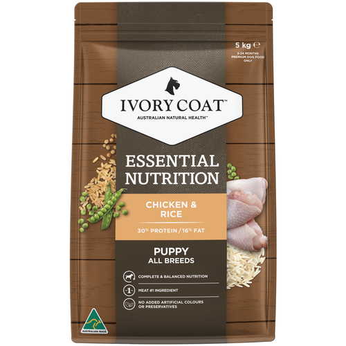 Ivory Coat Essential 5kg Chicken And Rice Puppy Dry Food - Bunnings ...