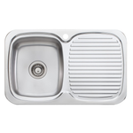 Oliveri LakeLand Single Bowl Inset Sink With Drainer