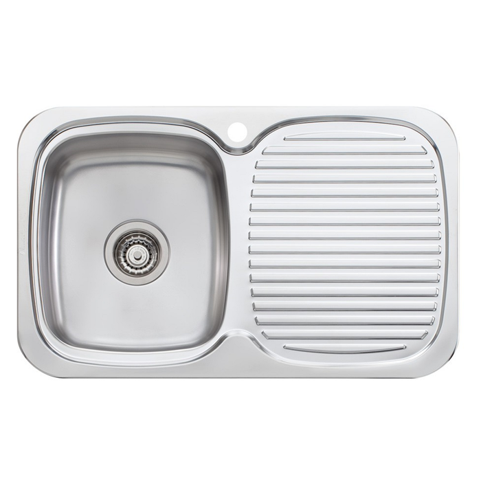 Oliveri LakeLand Single Bowl Inset Sink With Drainer